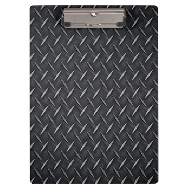 Diamond Metal Plate Clipboard (Front)