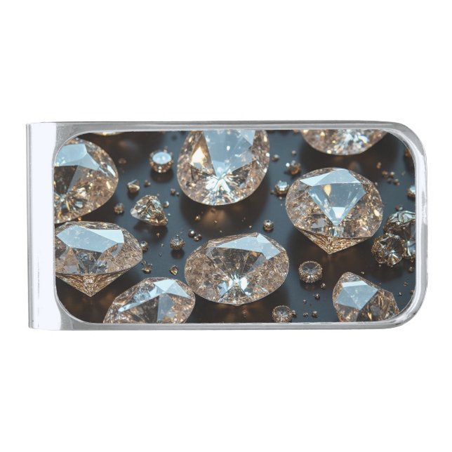 Diamond money clip real diamond luxury (Front)