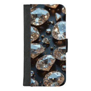 Diamond money clip real diamond luxury iPhone 8/7 plus wallet case