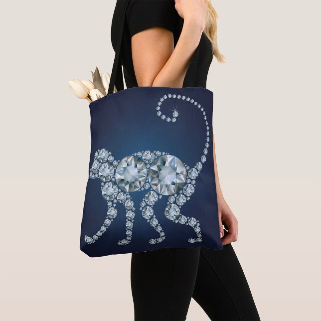 Diamond Monkey Tote Bag (Creator Uploaded)