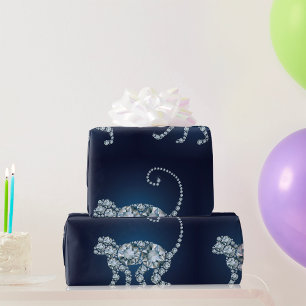 Diamond Monkey Wrapping Paper