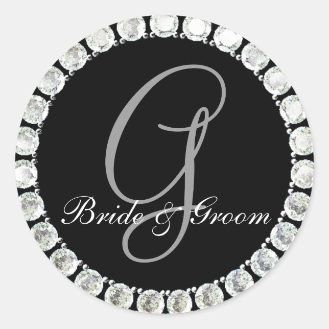 Diamond monogram G customizable seal (Front)