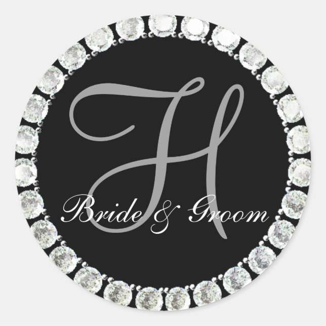 Diamond monogram H customizable seal (Front)