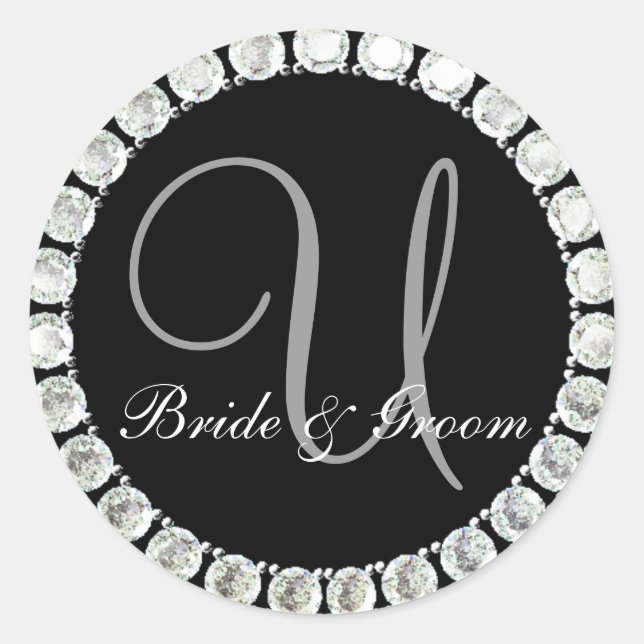 Diamond monogram U customizable seal (Front)