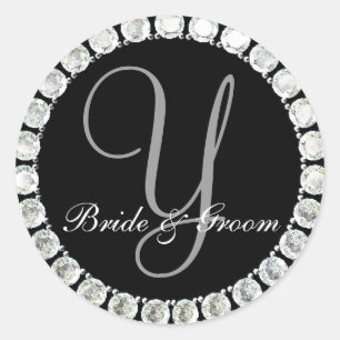 Diamond monogram Y customizable seal