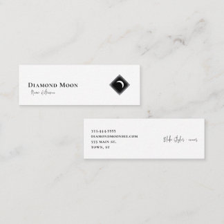 Diamond Moon Logo Mini Business Card