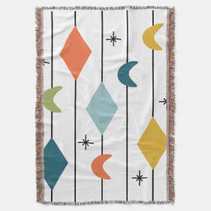 Diamond Moons  Throw Blanket