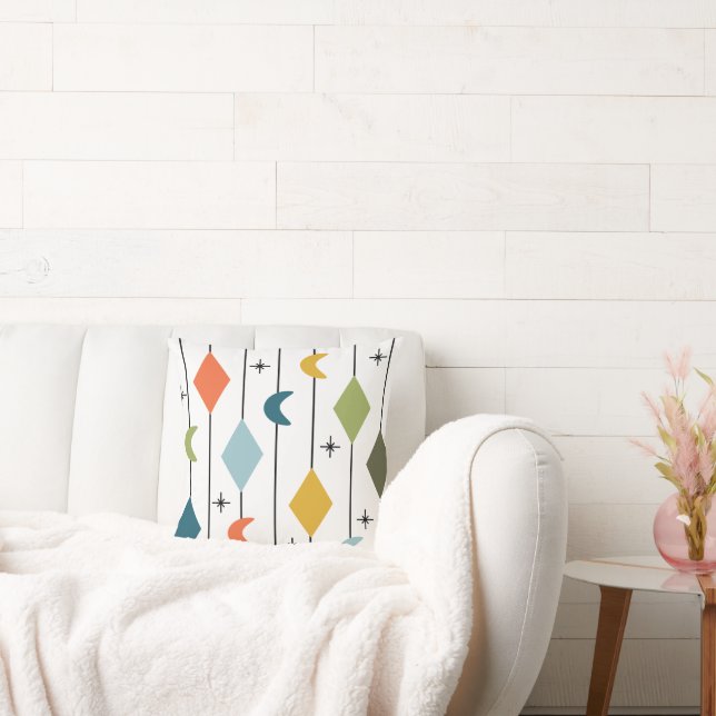 Diamond Moons  Throw Pillow (Couch)