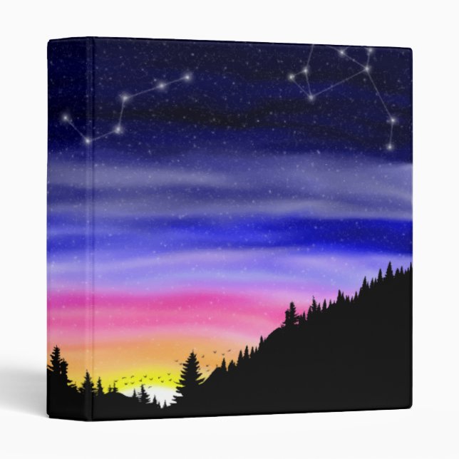 Diamond Night 3 Ring Binder (Front/Spine)