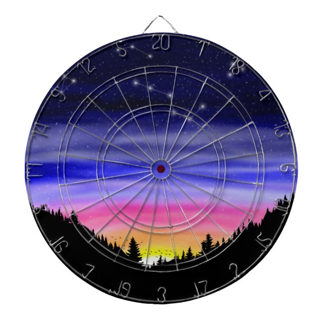 Diamond Night Dart Board (Front)