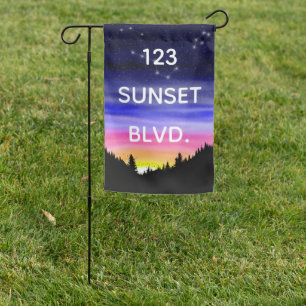 Diamond Night Garden Flag