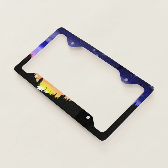 Diamond Night License Plate Frame (3/4)