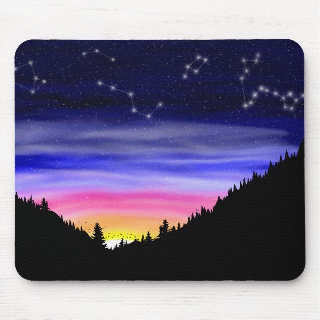 Diamond Night Mouse Pad (Front)