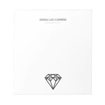 Diamond Notepad by byDania at Zazzle