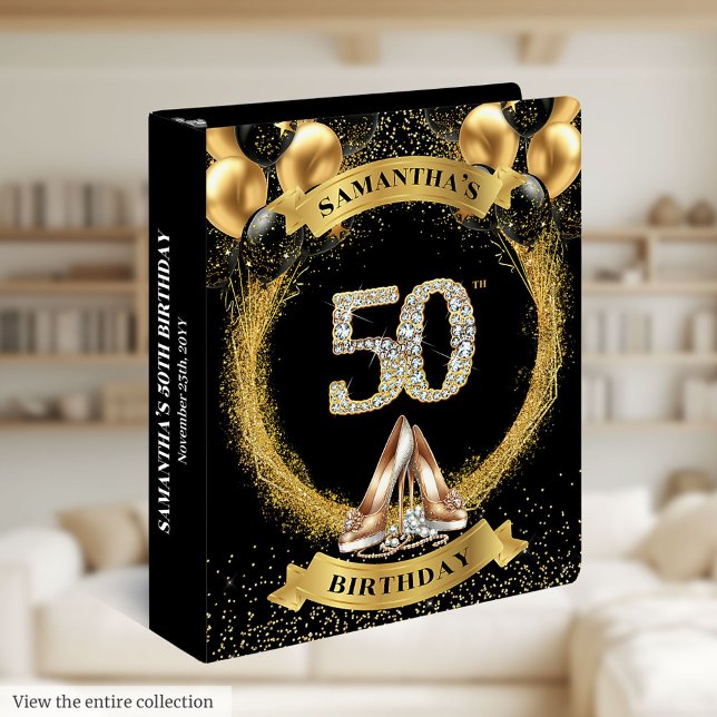 Diamond Numbers 50 Birthday Binder Sparkling Heels (Diamond Numbers 50 Birthday Binder Sparkling Heels)