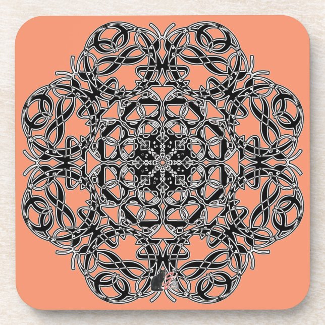 Diamond Octa Glyph Dusk Coaster (Front)