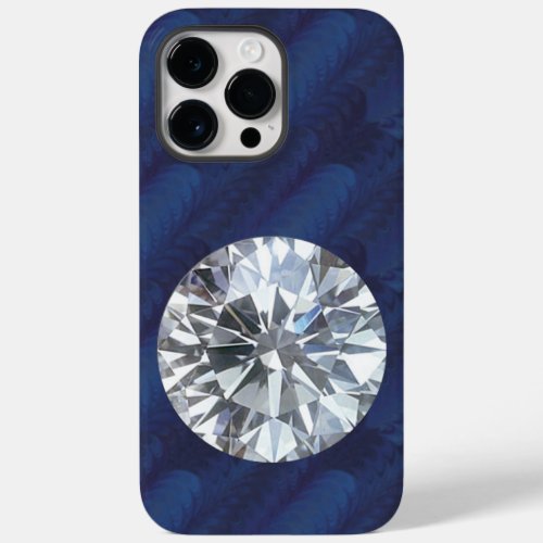 Diamond on navy blue Case_Mate iPhone 14 pro max case