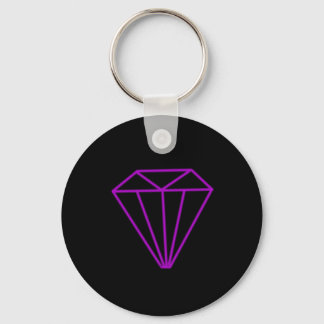 Diamond outline keychain