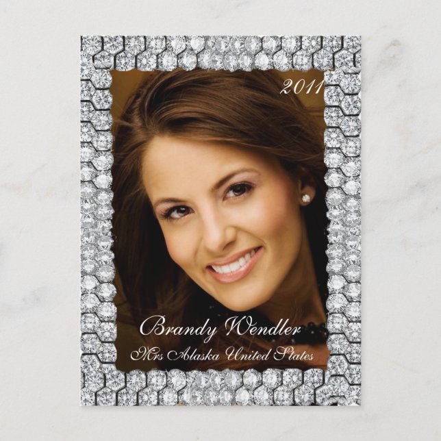 Diamond Pageant Headshot | Autograph Card (Front)
