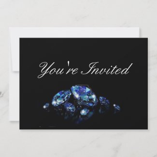 Diamond party invitation invitation