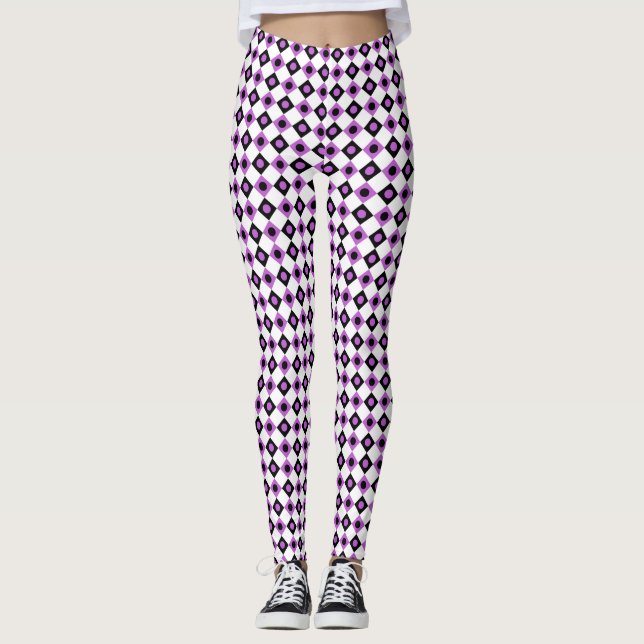 Diamond Pattern #92-1 Leggings (Front)