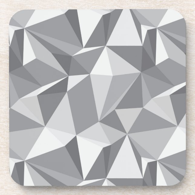 Diamond Pattern - Abstract Polygon Coaster (Front)