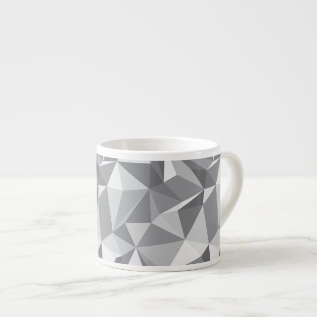 Diamond Pattern - Abstract Polygon Espresso Cup (Front Right)