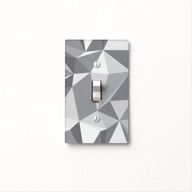 Diamond Pattern - Abstract Polygon Light Switch Cover (In Situ)