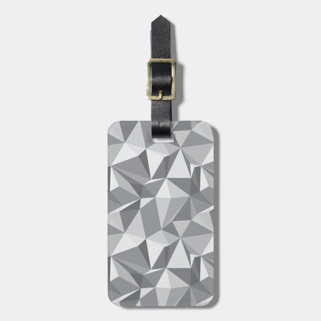 Diamond Pattern - Abstract Polygon Luggage Tag (Front Vertical)