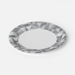 Diamond Pattern - Abstract Polygon Paper Plates