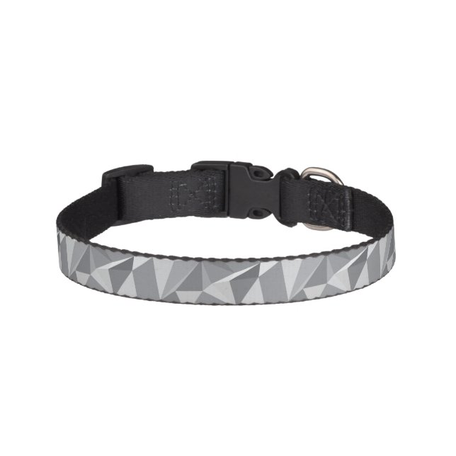 Diamond Pattern - Abstract Polygon Pet Collar (Front)