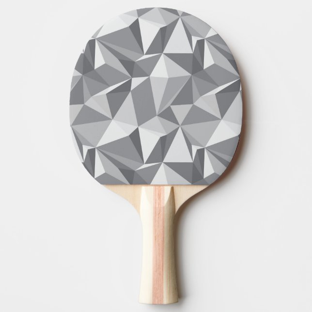 Diamond Pattern - Abstract Polygon Ping-Pong Paddle (Front)