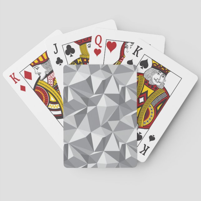 Diamond Pattern - Abstract Polygon Poker Cards (Back)