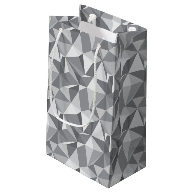 Diamond Pattern - Abstract Polygon Small Gift Bag (Back Angled)