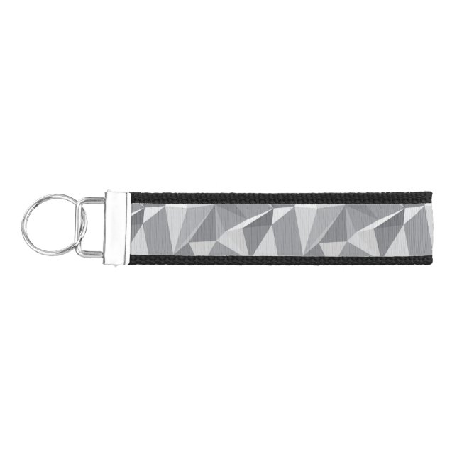 Diamond Pattern - Abstract Polygon Wrist Keychain (Keys on Left)