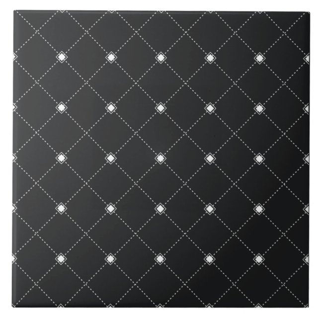  Diamond Pattern Ceramic Tile (Front)