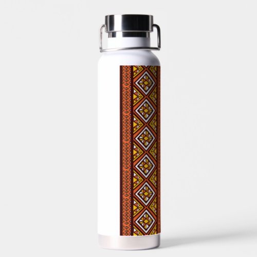 diamond pattern design ankara water bottle