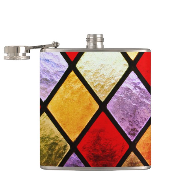 Diamond Pattern Flask (Opened)