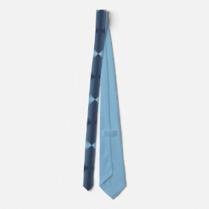 Diamond Pattern in Blue Neck Tie