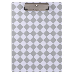 Diamond pattern in gray and lavender clipboard
