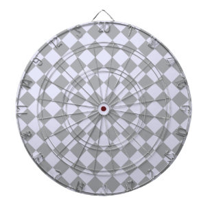 Diamond pattern in gray and lavender dart board