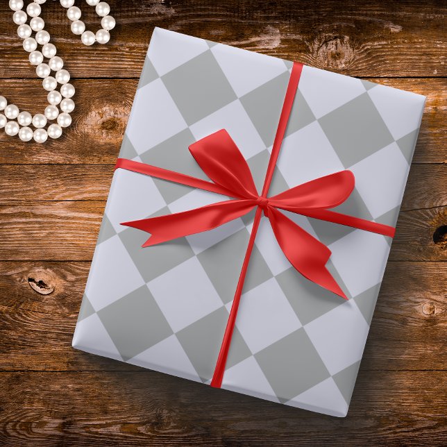 Diamond pattern in gray and lavender wrapping paper (Creator Uploaded)