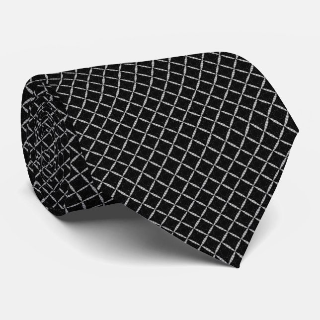 Diamond Pattern Neck Tie (Rolled)