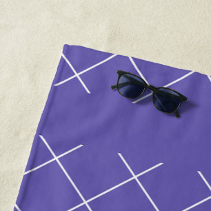Diamond Pattern purple Beach Towel