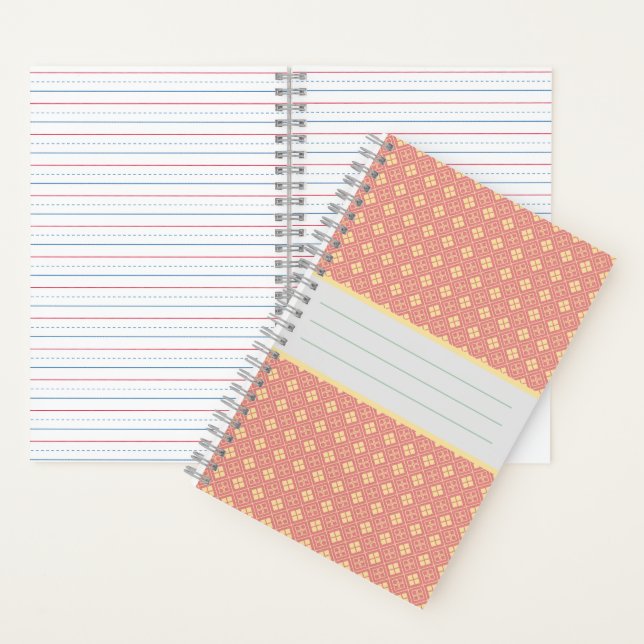 Diamond Pattern Rosé Notebook (Inside)