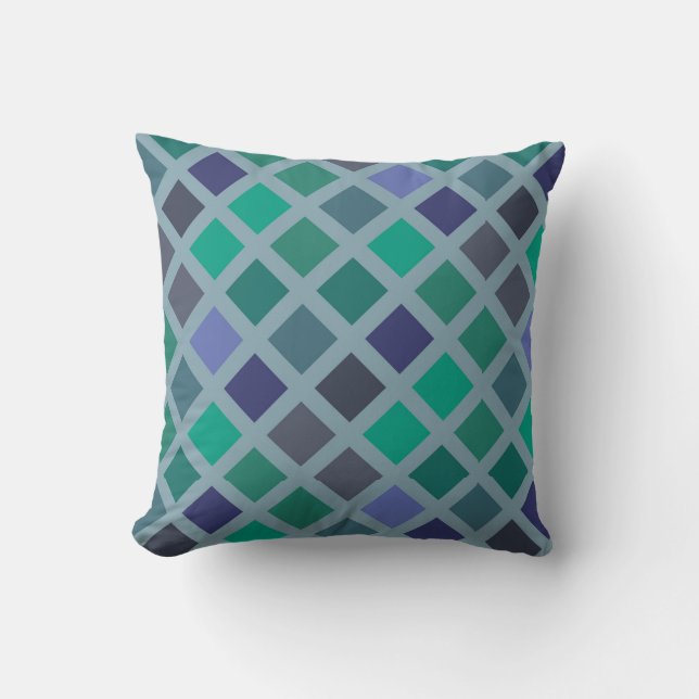 Diamond Pattern Throw Pillow (Front)