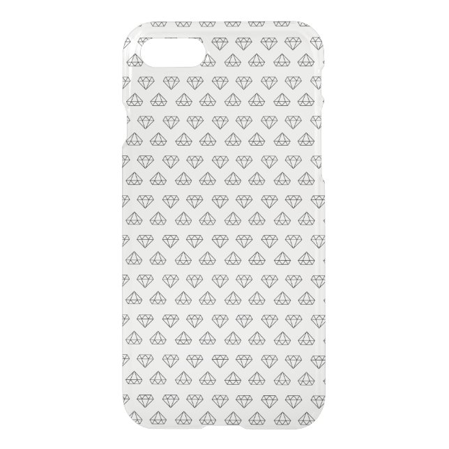Diamond Pattern Uncommon iPhone Case (Back)