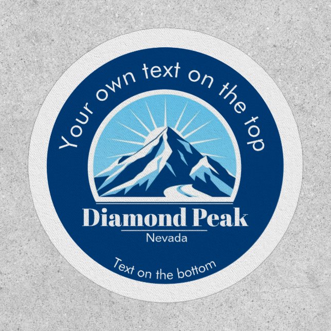 Diamond Peak Nevada Lake Tahoe keepsake  Patch (Front)