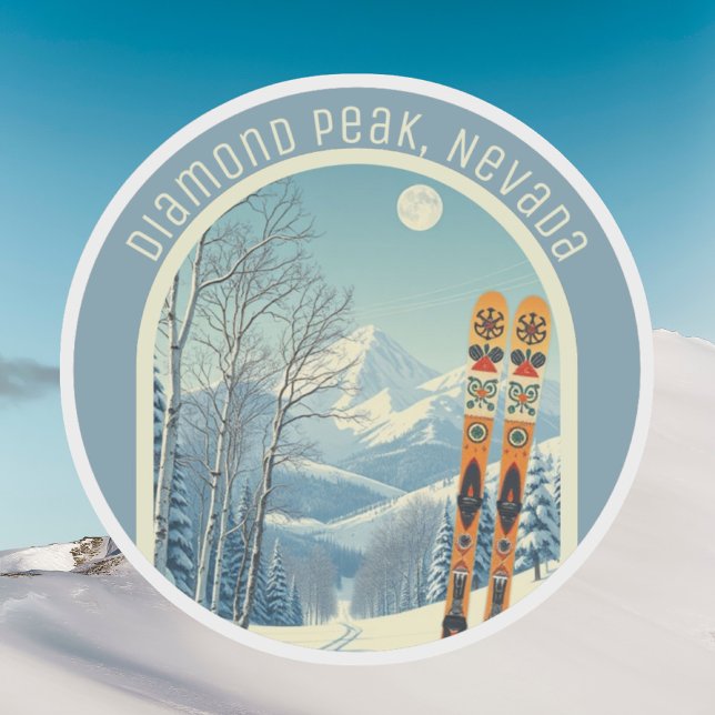 Diamond Peak Nevada ski souvenir  Sticker (Creator Uploaded)