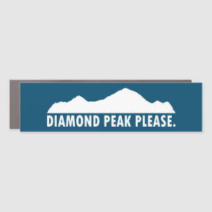 Diamond Peak Please Car Magnet